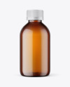 200ml Amber Plastic Bottle Mockup 200ml Amber Plastic Bottle Mockup