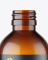 200ml Amber Plastic Bottle Mockup 200ml Amber Plastic Bottle Mockup