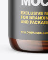 200ml Amber Plastic Bottle Mockup 200ml Amber Plastic Bottle Mockup