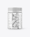 Plastic Bottle with Gummies Mockup