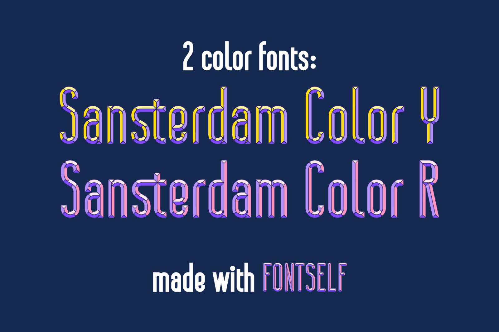 Sansterdam color font