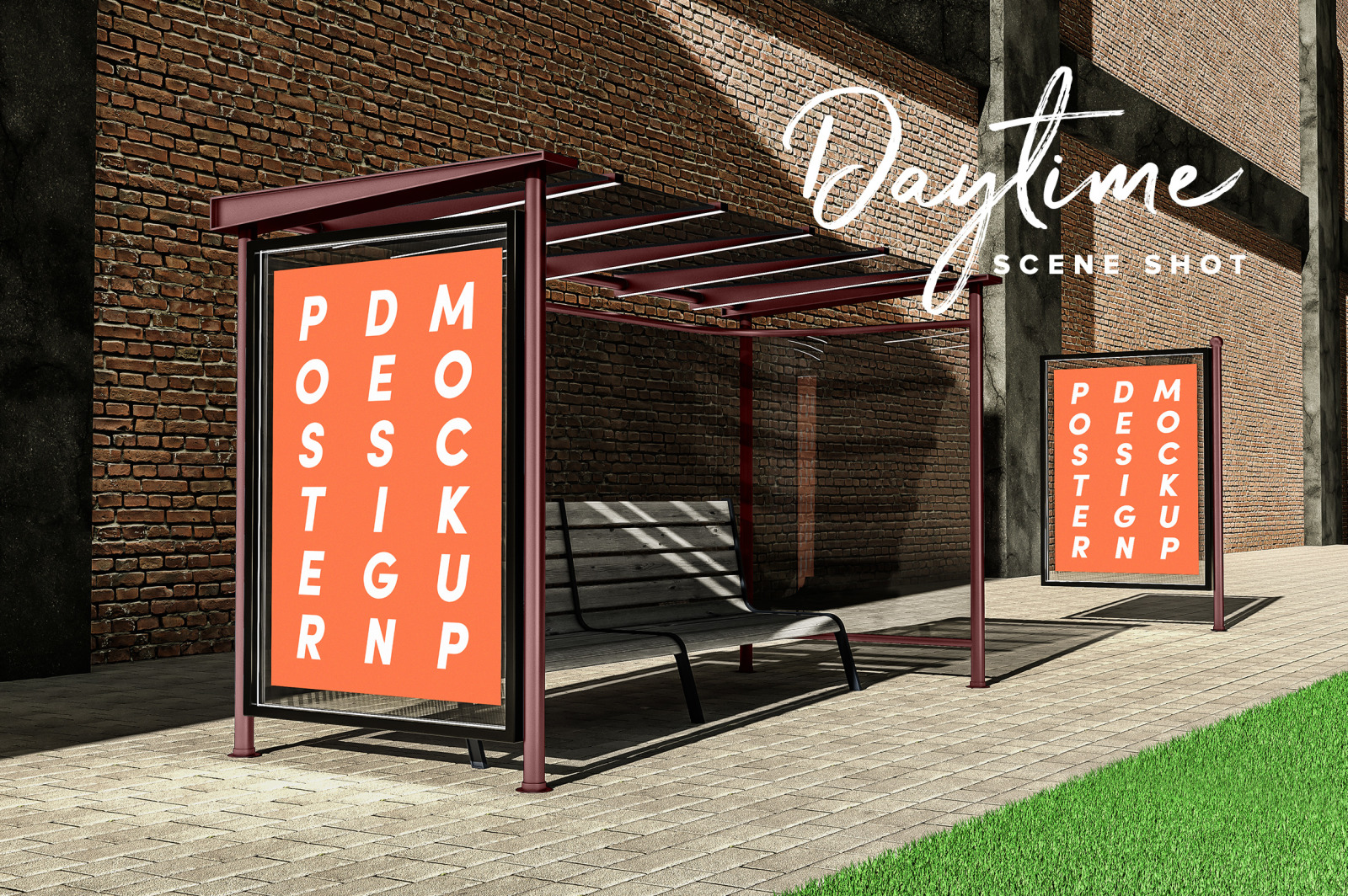 Poster Design Mockup (Bus Stop) Poster Design Mockup (Bus Stop)