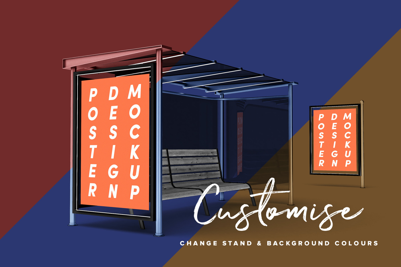 Poster Design Mockup (Bus Stop) Poster Design Mockup (Bus Stop)