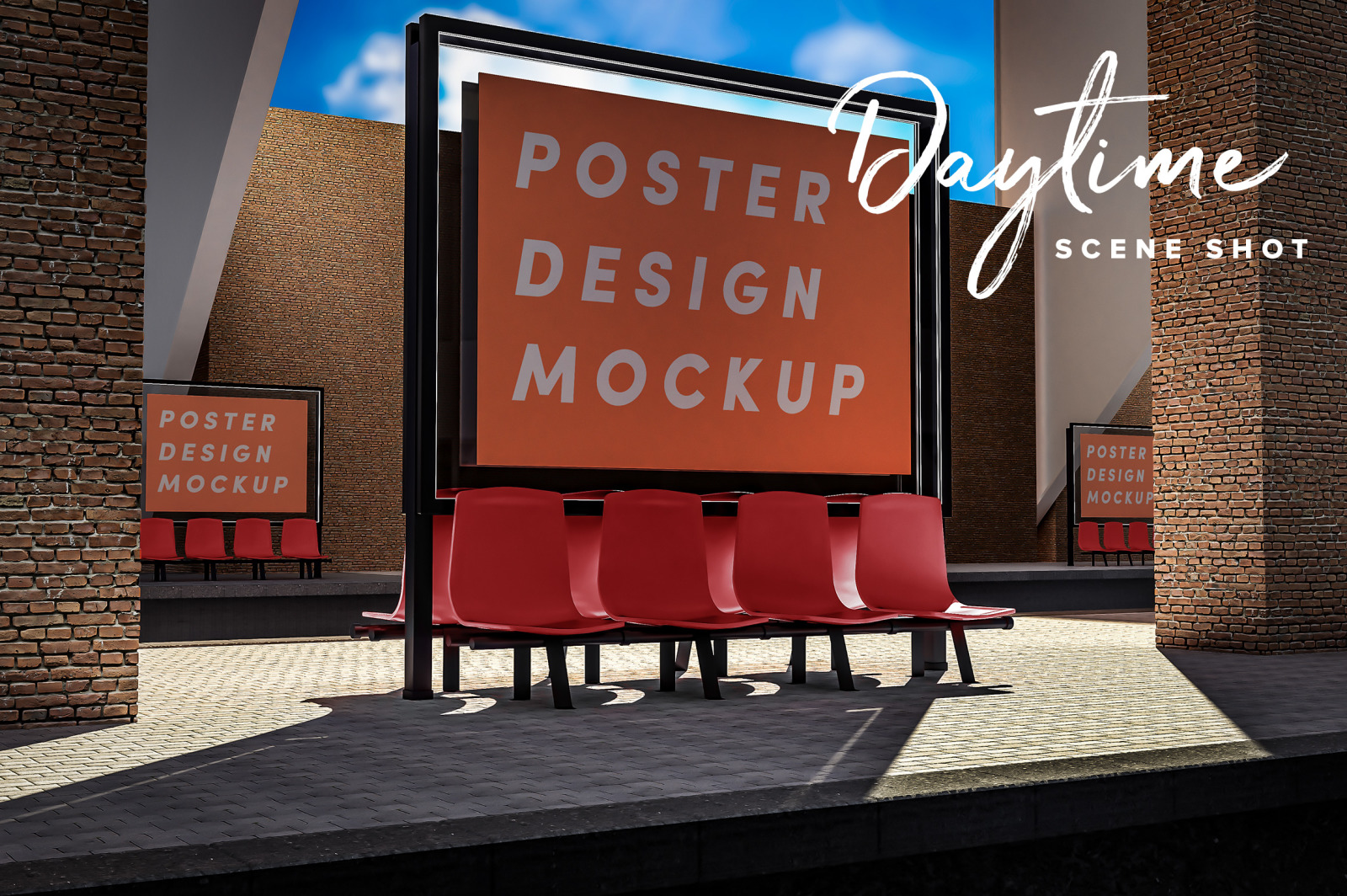 Poster Design Mockup (Bus Stop) Poster Design Mockup (Bus Stop)