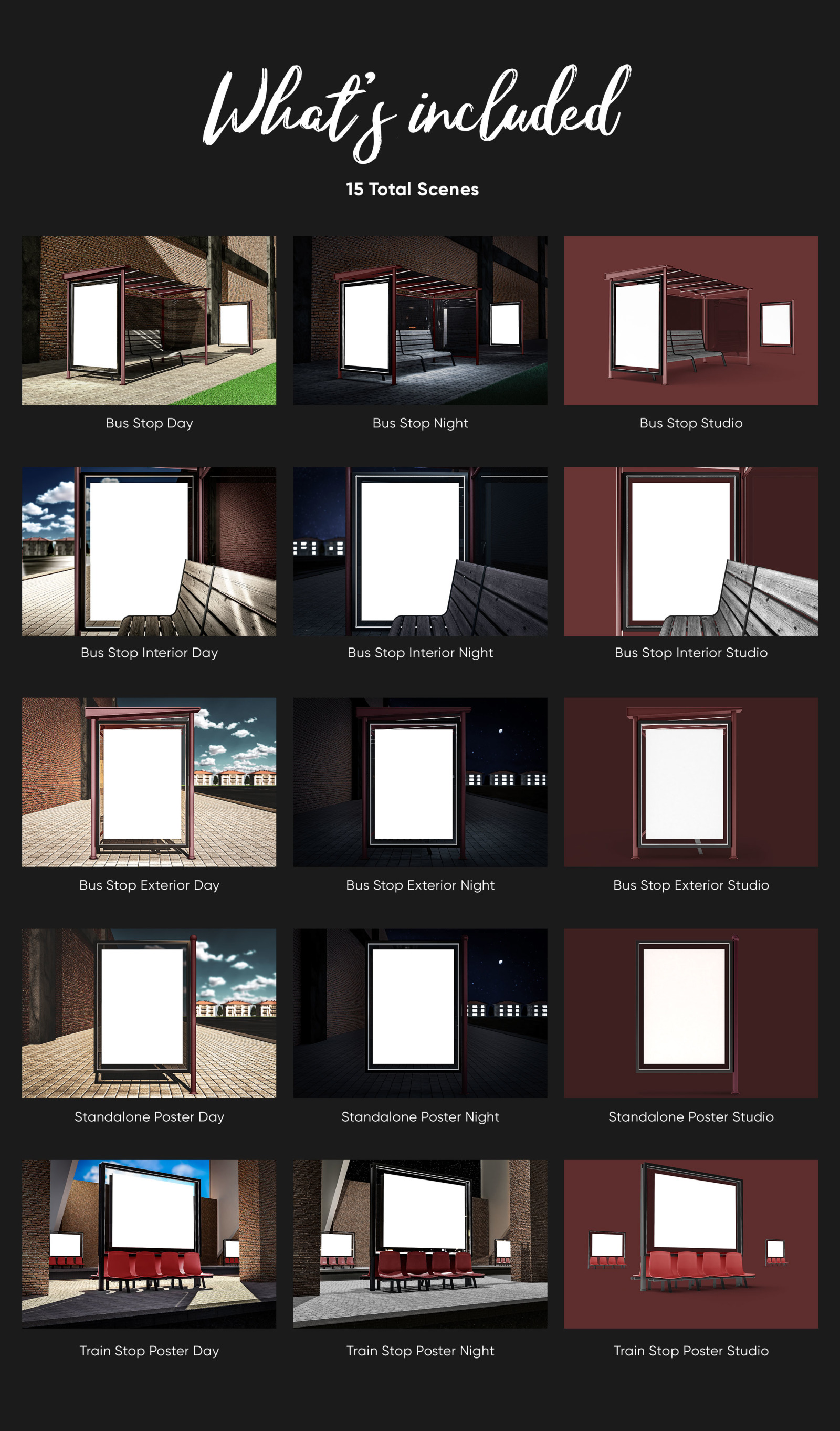Poster Design Mockup (Bus Stop) Poster Design Mockup (Bus Stop)