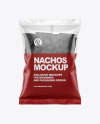 Bag With Black Nachos Mockup