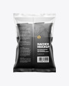 Bag With Black Nachos Mockup