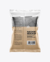 Bag With Black Nachos Mockup