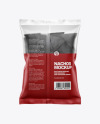 Matte Bag With Black Nachos Mockup