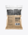 Matte Bag With Black Nachos Mockup