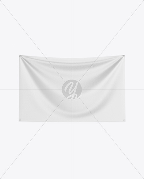 Textile Fabric Banner Mockup