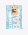 Matte Coffee Bag With Clip Mockup Matte Coffee Bag With Clip Mockup