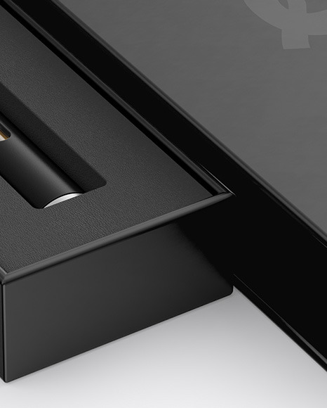 Opened Box w/ Vape Pen Mockup