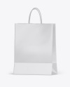 Textured Shopping Bag w/ Rope Handles Mockup