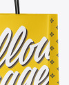 Textured Shopping Bag w/ Rope Handles Mockup