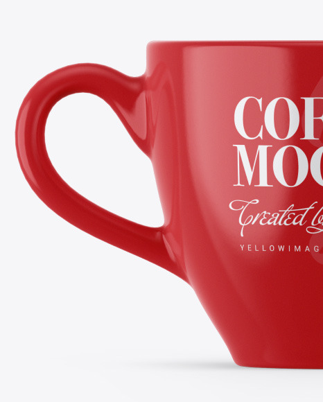 Glossy Coffee Cup Mockup