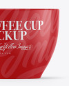 Glossy Coffee Cup Mockup