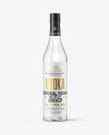 Clear Glass Vodka Bottle Mockup