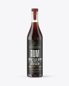 Clear Glass Rum Bottle Mockup