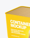 Glossy Plastic Container Mockup