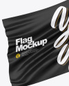 Glossy Flag w/ Metallic Pole Mockup