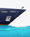 Yacht w/water Mockup - Side View