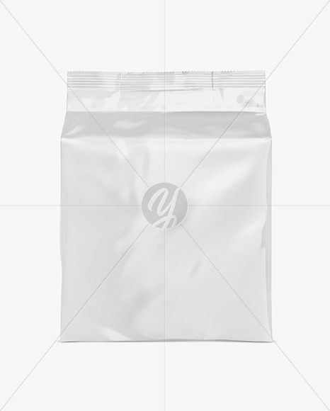 Glossy Bag with Coffee Capsules Mockup