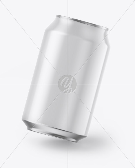 Metallic Drink Can w/ Glossy Finish Mockup