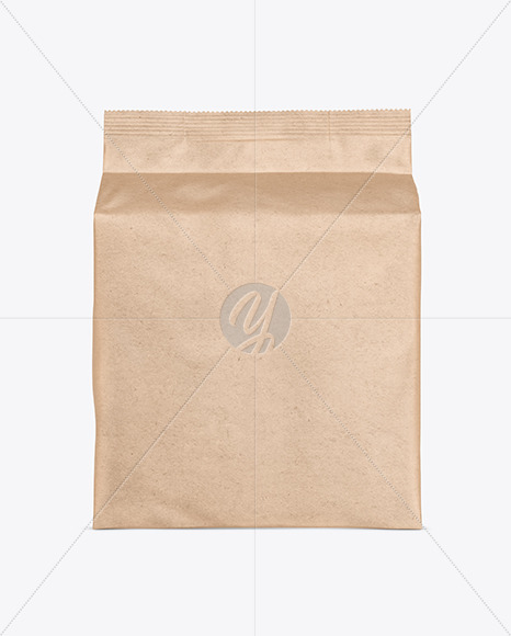 Kraft Paper Bag with Coffee Capsules Mockup Kraft Paper Bag with Coffee Capsules Mockup