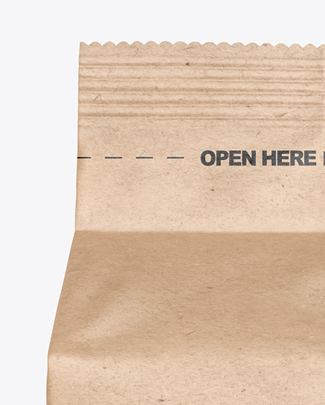 Kraft Paper Bag with Coffee Capsules Mockup