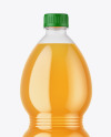 PET Bottle With Orange Drink Mockup