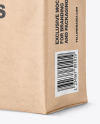 Kraft Paper Bag with Coffee Capsules Mockup