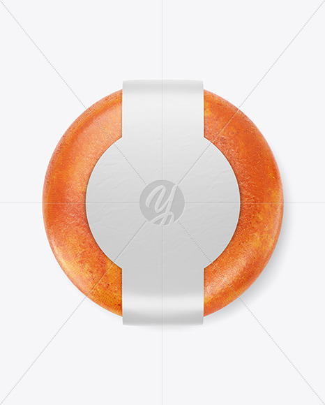 Red Cheese Wheel Mockup