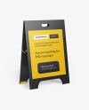 Glossy Street Stand Mockup