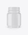 Glossy Plastic Pills Bottle Mockup