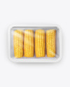 Plastic Tray With Corn Mockup