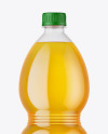 PET Bottle with Apple Juice Mockup