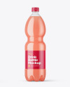 PET Bottle with Grape Juice Mockup