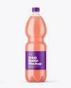 PET Bottle with Grape Juice Mockup