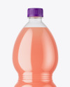 PET Bottle with Grape Juice Mockup