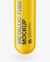 Glossy Metallic Cigar Tube Mockup - High Angle