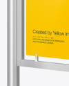 Advertising Board Mockup - Half Side View