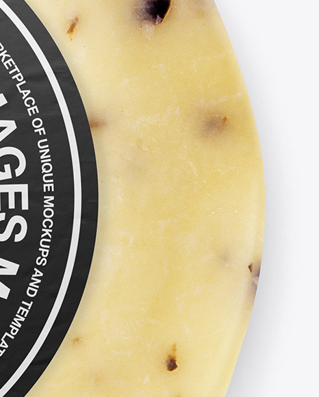 Cheese Wheel with Olives Mockup Cheese Wheel with Olives Mockup