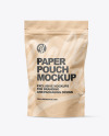 Kraft Paper Stand Up Pouch Mockup