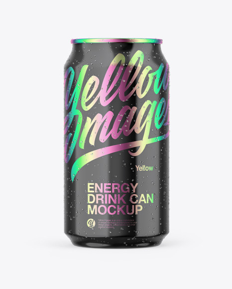 Glossy Can Mockup