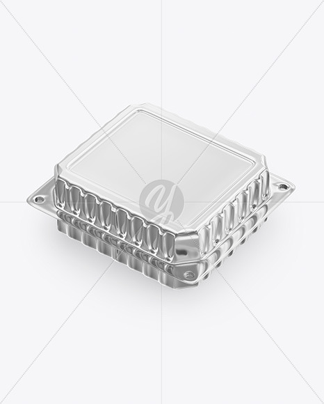 Metallic Food Tray Mockup