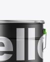 Matte Metallic Paint Bucket Mockup