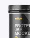 Glossy Protein Jar Mockup