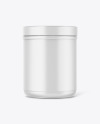 Matte Protein Jar Mockup