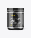 Matte Protein Jar Mockup